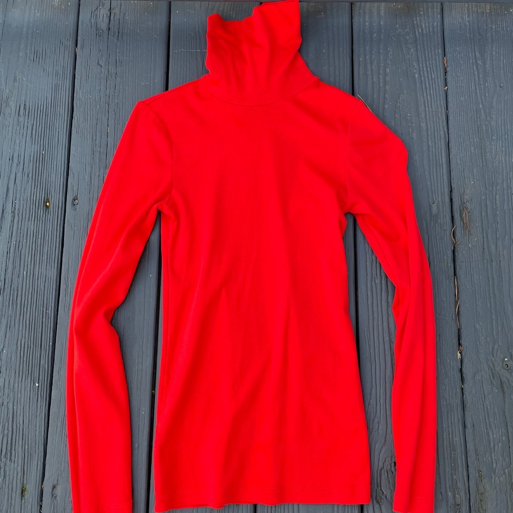 J. Crew Coral Turtleneck